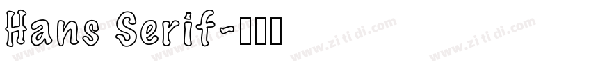 Hans Serif字体转换